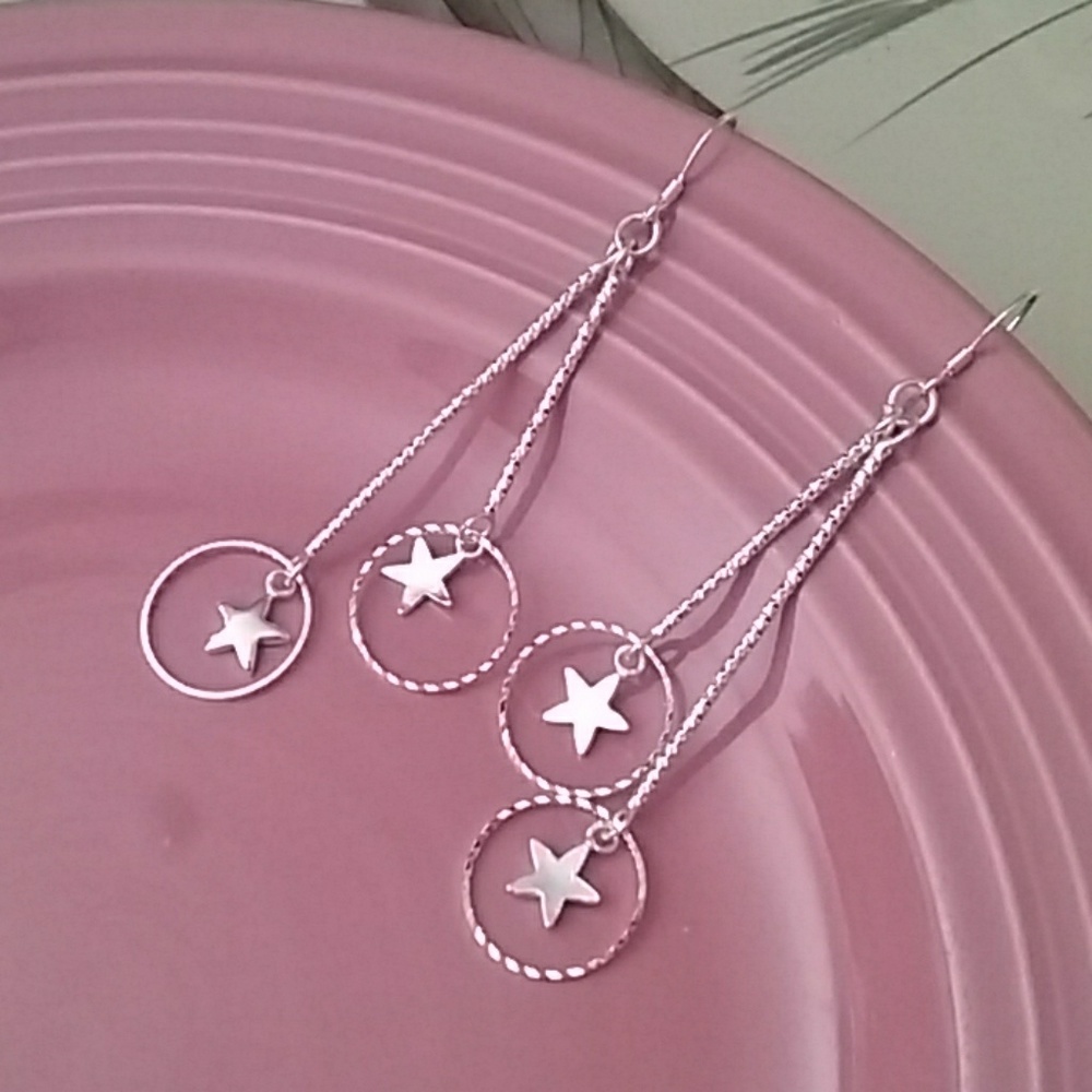 Sterling Silver 925 Earrings - Picture 2 of 2